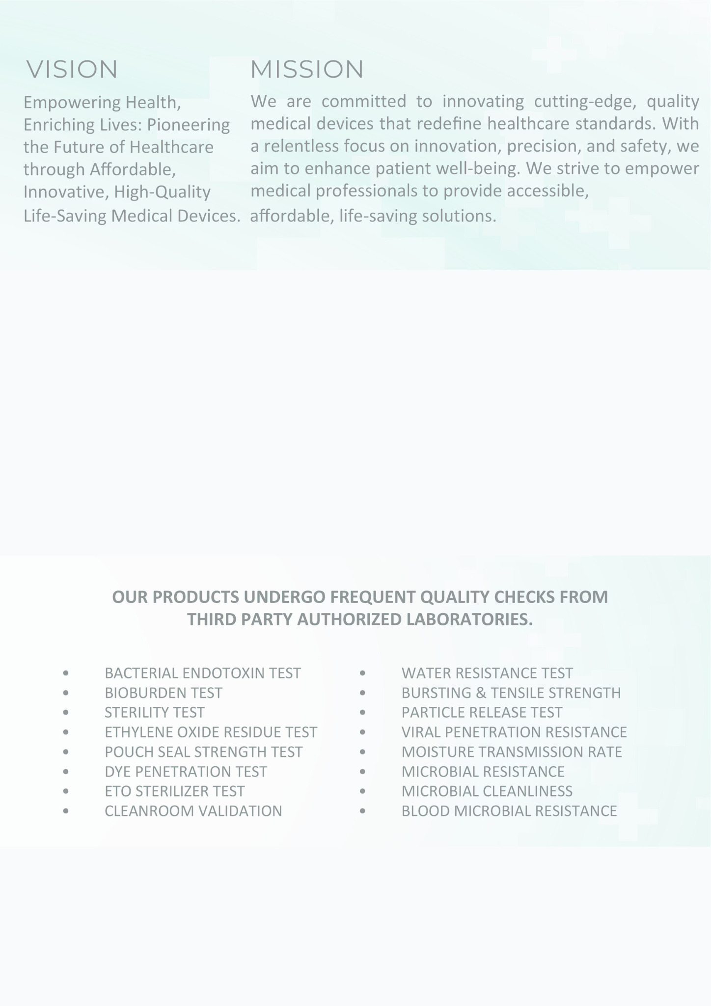 Certifications and Quality Checks